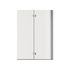 Pare-baignoire 2 volets rabattables 140x100 cm profilé chrome verre transparent - SCHULTE