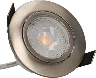 Spot LED encastrable dimmable et orientable module remplaçable Acier - Ruby ARLUX