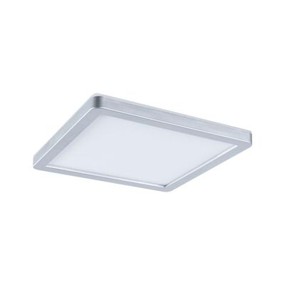 Plafonnier LED salle de bain IP44 1160 lumens lumière blanc variable 19x19cm Chrome - Atria Shine PAULMANN