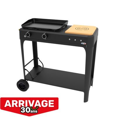 Plancha à gaz sur chariot HENDAYE 250 - SOMAGIC