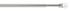 Tringle de vitrage extensible en métal de 40 à 65 cm diam 7 Finition Nickel mat - MOBOIS