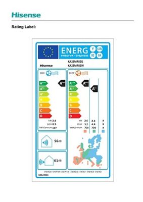 Pompe à chaleur air/air unité extérieure mono-split energy SE 3,5 kW - HISENSE