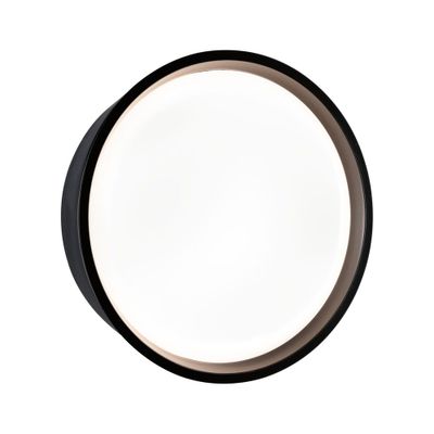 Applique extérieur LED Platomo noir IP44 2000 lumens blanc chaud - PAULMANN