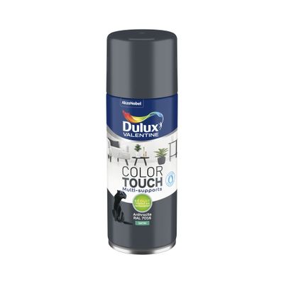 Bombe de peinture Color Touch anthracite RAL 7016 satin 400 mL - DULUX VALENTINE