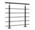 Garde-corps New Rondo - Aluminium thermolaqué RAL 7016 - L 1,50 m - Pose à plat - SOGEM