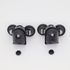 Roulettes simple corps noires pour portes de douche diamètre 23mm - AURLANE