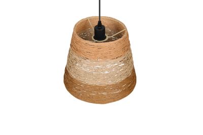 Suspension E27 Ø30 cm Joeline fil de papier naturel 10W - CASALUM