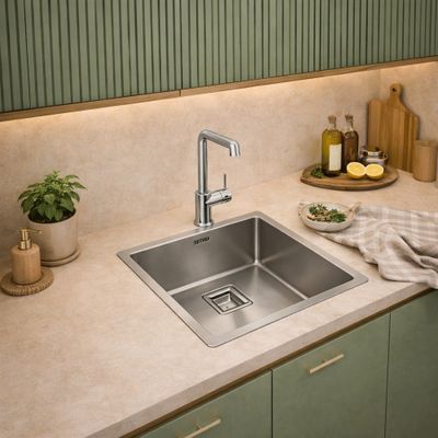 Evier de cuisine inox gris 44x44 cm 1 bac Lume - NORD INOX