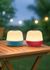 Lampe à poser rechargeable LED bleu ou framboise IP44 175 lumens blanc chaud - XANLITE