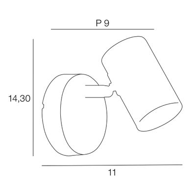 Spot salle de bain LOLA GU10 5W IP44 - COREP