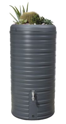 Récupérateur d'eau de pluie - Réservoir Nordic 2 en 1 - 300 litres gris anthracite - GRAF