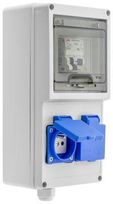 Coffret électrique de chantier étanche IP55 protégé + 2 prises 230V - BATILEC