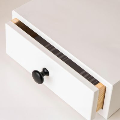 Bouton de meuble rond noir mat diamètre 25 mm par 4 REI