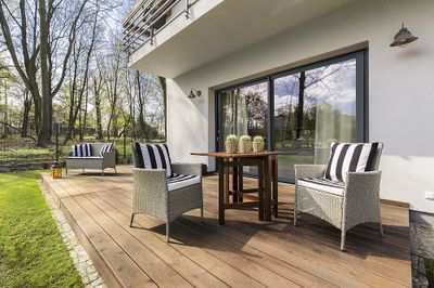 Baie coulissante aluminium gris H.2150 x 1800 mm CLOSY