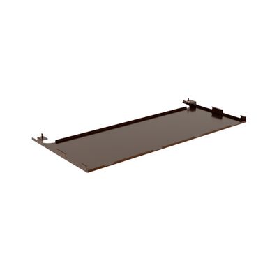 Cache unité extérieure métal brun sépia BROUSSE 104,8 × 53,6 cm hauteur 2,9 cm - OUTSTEEL