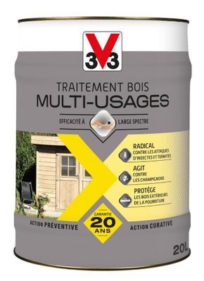 Traitement du bois multi- V33usages 20 L - V33