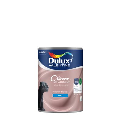 Peinture crème de couleur Vieux Rose mat 1L - DULUX VALENTINE