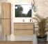 Meuble de salle de bains Evasion 2 tiroirs L100 x H83 x P46 cm panneaux de particules bois - CONCILIO