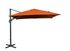 Parasol déporté 3 x 3 m inclinable et orientable rouge mât aluminium PROLOISIRS