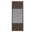 Porte de placard Miroir et Noyer Fumé Profil noir H 248,5 x L 62,2 cm YNGENIO