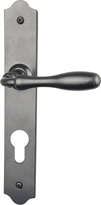 Poignées de porte Celine fer patiné à cylindre ALPERTEC