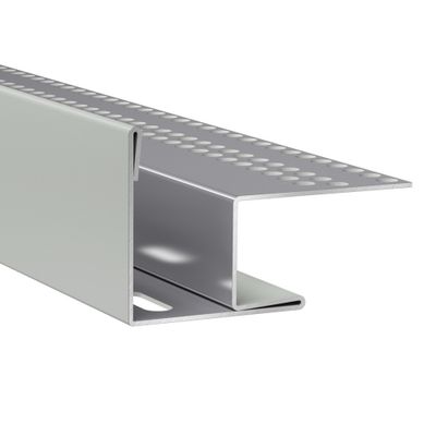 Profil de linteau et de départ alu pose verticale bardage Hardie Plank VL brume du matin- longueur 3000 mm - JAMES HARDIE
