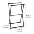 Porte-serviettes pliable Lava noir mat WENKO