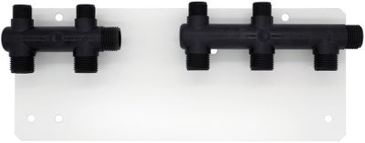 Platine salle de bains et WC avec collecteurs prémontés pour tube multicouche - QUICK PLOMBERIE