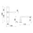 Poignées de porte sur plaques à condamnation Celine fer patiné ALPERTEC