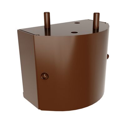 Cache pour pompe à chaleur brun, lot de 2 pieds - OUTSTEEL