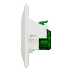 Prise Double USB Schneider Electric Ovalis 2.1A : Encastrable Blanc, Charge Rapide Pour Smartphones Et Tablettes, Mécanisme Et Plaque Inclus