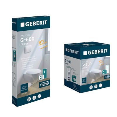 WC suspendu sans bride G-500 Design V2 - GEBERIT