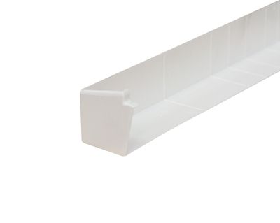 Profil coin extérieur PVC blanc 1159 pour planche de rive - longueur 300 mm - DECEUNINCK