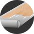 Film pare-vapeur polyéthylène pour sous-couche revêtements de sols,parquet-rouleau 16m² MULTIPLAST