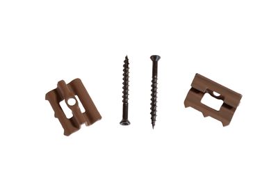 Boite de 80 clips pour lame terrasse bambou - HENRY TIMBER