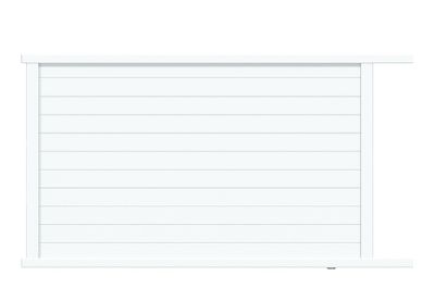 Portail coulissant aluminium BREZINS l.4,00 x H.1,55 m motorisé blanc JARDIMAT