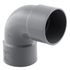 Coude PVC évacuation 87° femelle/femelle Ø50 - FITT