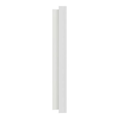 Plaque de finition 3 postes Odace 2025 Métal effet céramique blanc / blanc - SCHNEIDER ELECTRIC