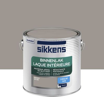Peinture Laque intérieure gris fumé satin 2,5 L - SIKKENS