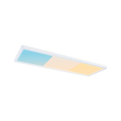 Plafonnier LED salle de bain IP44 2030 lumens lumière blanc variable 56x20cm Blanc - Atria Shine PAULMANN