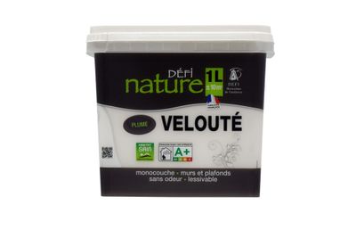 Peinture naturelle murale Plume velours 1 L - DEFI NATURE