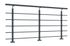 Garde-corps New Rondo - Aluminium thermolaqué RAL 7016 - L 2,50 m - Pose à plat - SOGEM