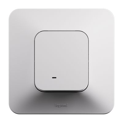 Interrupteur va-et-vient lumineux encastrable 10A complet Blanc - Neptune LEGRAND