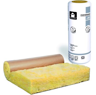 Rouleau laine de verre comble perdu SUPRALAINE - Épaisseur 200 mm - l.1,2 x L.5,4 m
