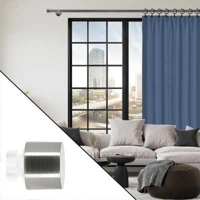 Embout déco bouchon en métal diam 20 mm Finition Chrome par 2 - MOBOIS