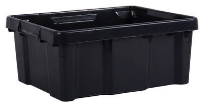 Bac plastique professionnel 20 litres gris anthracite