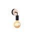 Applique E27 Merida noir et bois 10W - REALITY