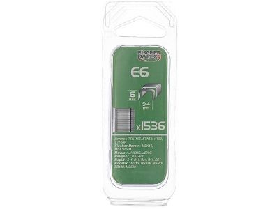 Agrafes E6 6 mm par 1536 FISCHER DAREX