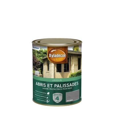 Lasure protectrice pour bois extérieur abris et palissades mat gris urbain 1 L - XYLADECOR