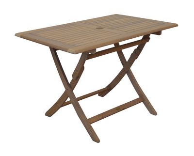Table de jardin pliante SOPHIE acacia 110 x 70 cm, Livraison à domicile incluse - PROLOISIRS